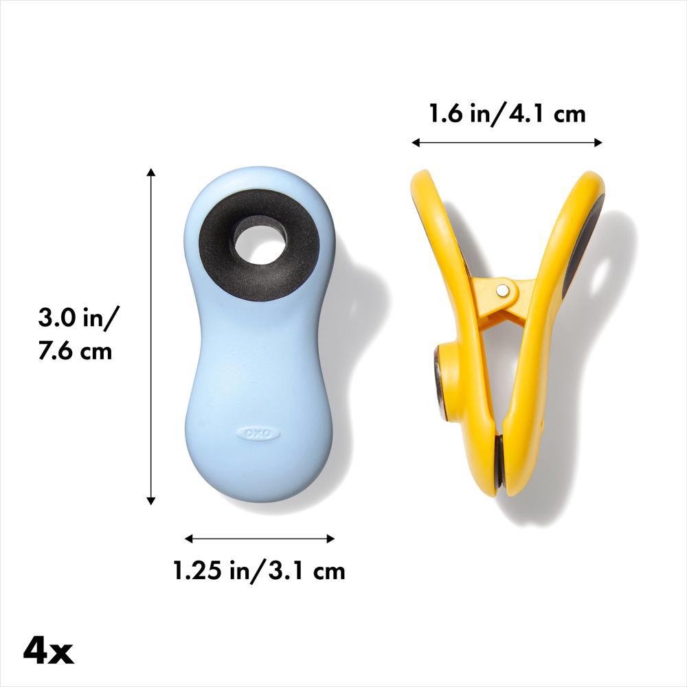 Oxo Goodgrips Magnetic All-Purpose Clips 4 pack Assorted